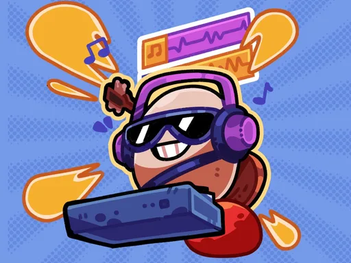 Producer class - egg character with headphones and a music controller.